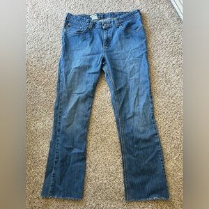 Carhartt Men’s Traditional Blue Jeans Cotton Spandex Outdoor Work Size 34x29 Raw